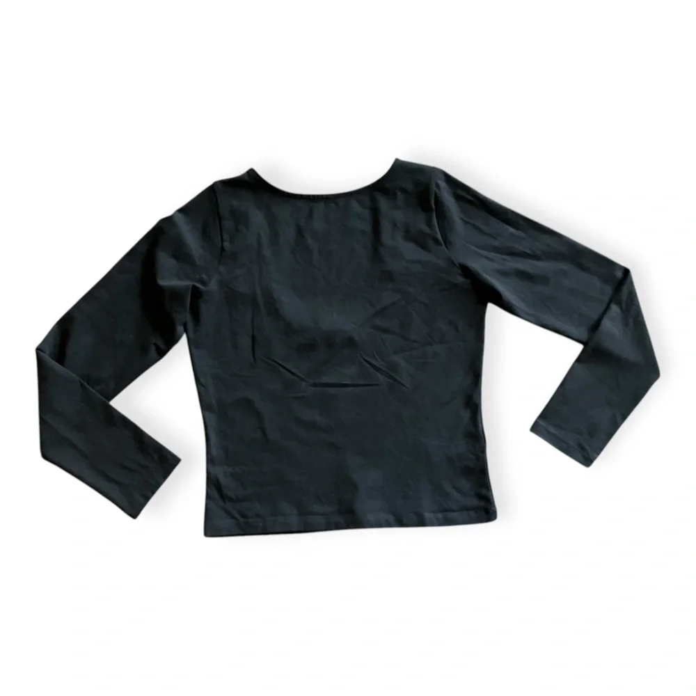 Madewell Black Long Sleeve Tee - Picture 3 of 4